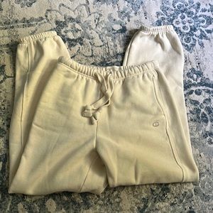 Champion Reverse Weave Cream Sweatpants